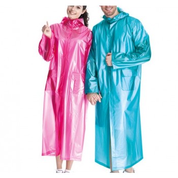 Long section translucent raincoat