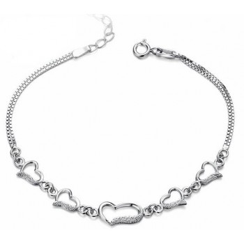 Love bracelet in sterling silver