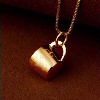 Love forever cup sterling silver pendant