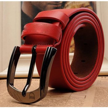 Lucky cow leather men's belt 