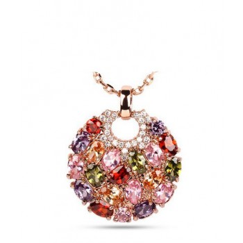 Lucky high-end colorful Zircon pendant