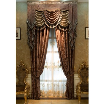 Luxury 2.8m wide embroidered curtains