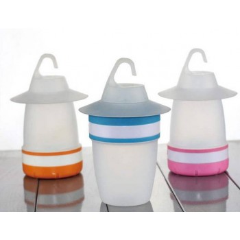 Matte shade LED camping lights with hook