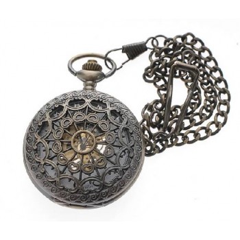 Mechanical watch restoring ancient ways Transparent mechanical pocket watch