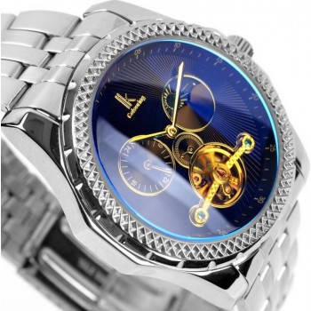 Men discoloration surface automatic mechanical watch