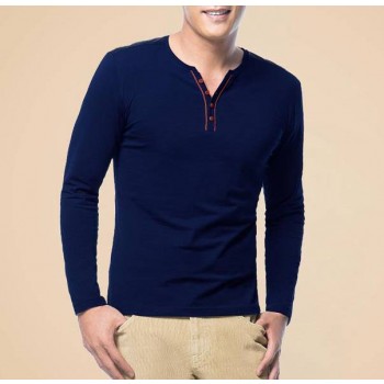 Men's casual long-sleeved T-shirt