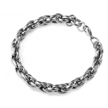 Men's Central interlocking bracelet in swiss steel