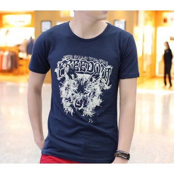Men's printing short sleeves T-shirt