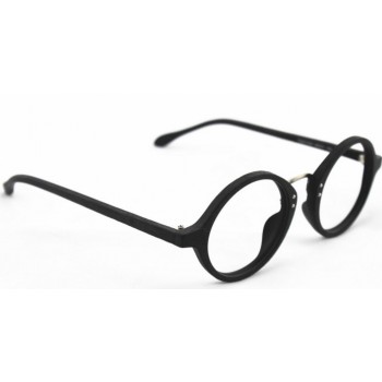 men's wood grain retro round glasses frames