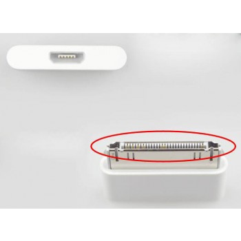micro USB to 30pin Cable Adapter