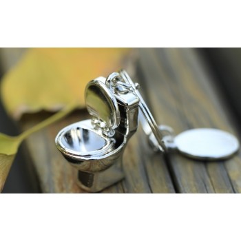 Mini toilet keychain