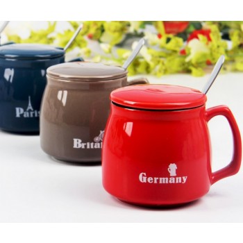 Minimalist 360ml ceramic mug set