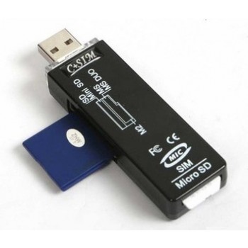 Mobile phone SIM card TF SD M2 MS Card Reader