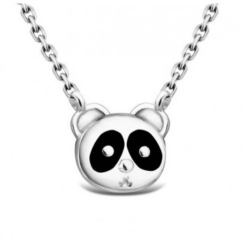 Ms. Silver Panda cute pendant