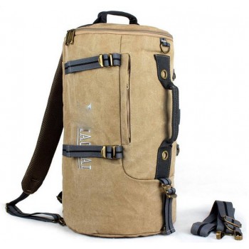 Multi-functional sports bag & barrel bag & men's travel canvas bag