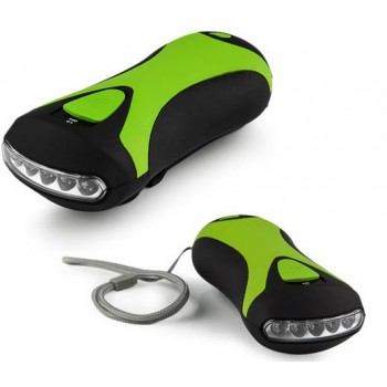 Multifunction Crank Dynamo LED Flashlight with compass