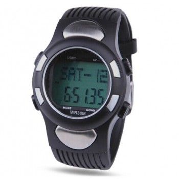 Multifunctional heart rate 3D pedometer watch
