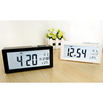 Mute luminous bedside alarm clock