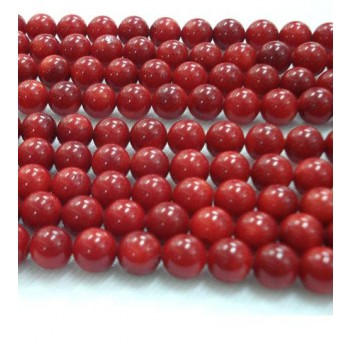 Natural red coral beads chain