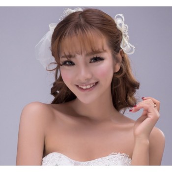 Net Yarn bow hair accessories