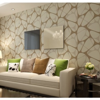 Non-woven geometric patterns wall stickers