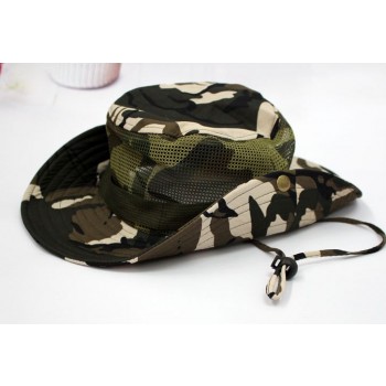 Nylon + cotton camouflage mountaineering hat
