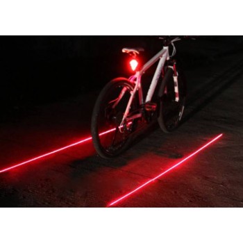 Parallel line laser taillight for Bicycle