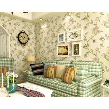 pastoral style nonwoven fabric wall stickers