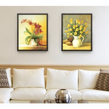 Pastoral style plants oil painting