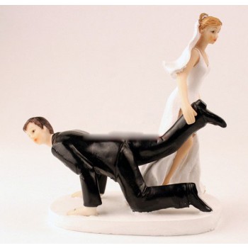 Personality resin cake topper