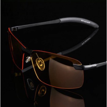 Polarized men anti glare at night driving sunglasses 