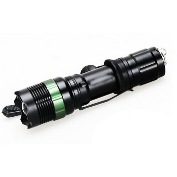 Q5 Zooming tactical rechargeable LED Flashlight with belt clip