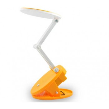 Rechargeable clip-on LED desk lamp
