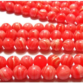 Red stripe agate beads chain