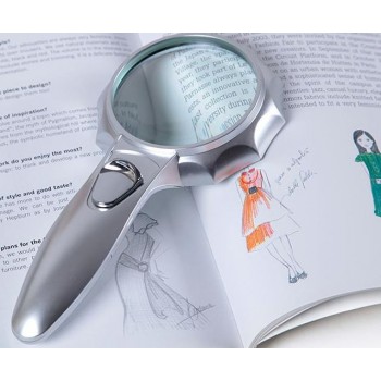 Round LED 72mm 12X magnifier