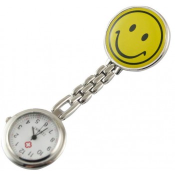 Round smiling face nurse watch