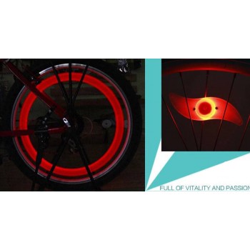 S-type LED Wheel Flash Light for Bicycle