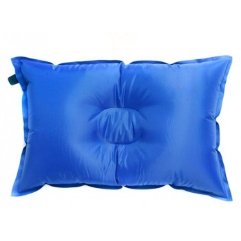 Self-inflating camping pillow