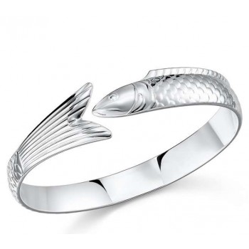Silver Luck Fish Bracelet