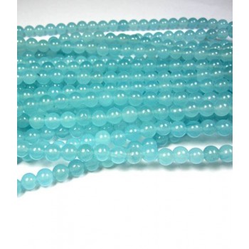 Sky blue jade beads chain