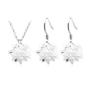 Snow flowersilver jewelry sets