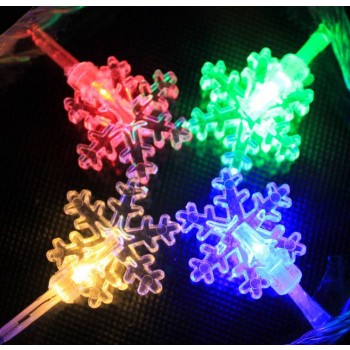 Snowflake LED holiday lights