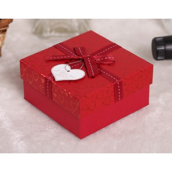 Square bow wedding favor box
