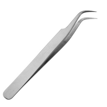 Stainless steel Bent nose tweezer