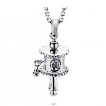 Sterling Silver cylinder luck pendant