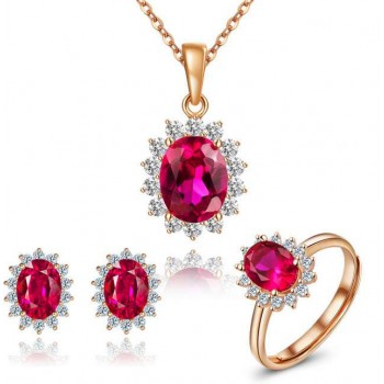 Sterling silver gold plated angel's tears jewelry sets