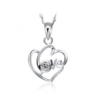 Sterling Silver Heart to Heart Necklace