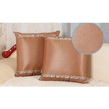 Summer sided mat rush pillow cover