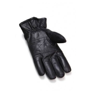 Super warm fur leather gloves for men