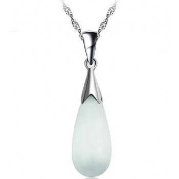Tenderness water droplets pendant in sterling silver